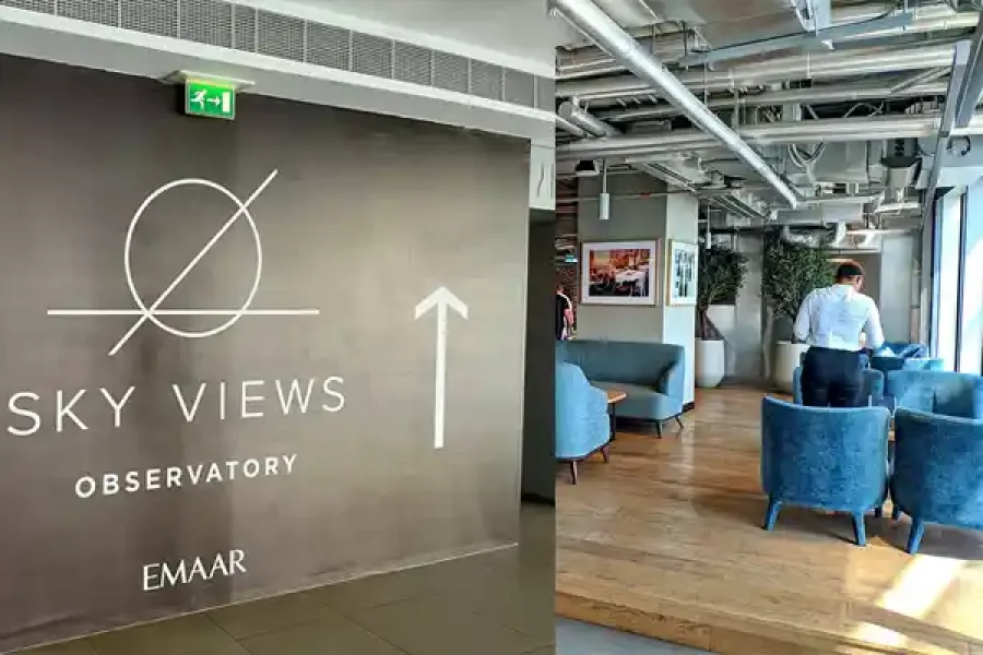 Sky View Dubai and Glass Slide: Experience The Ultimate Adventure of Sky View/Glass Slide with Café