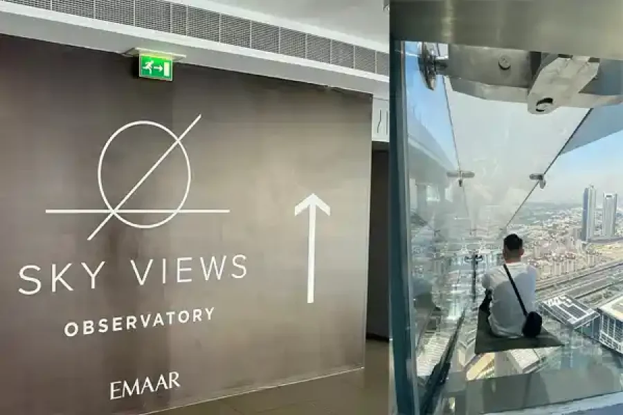 Sky View Dubai and Glass Slide: Experience The Ultimate Adventure with Stunning SkyView Observatory and Glass Slide